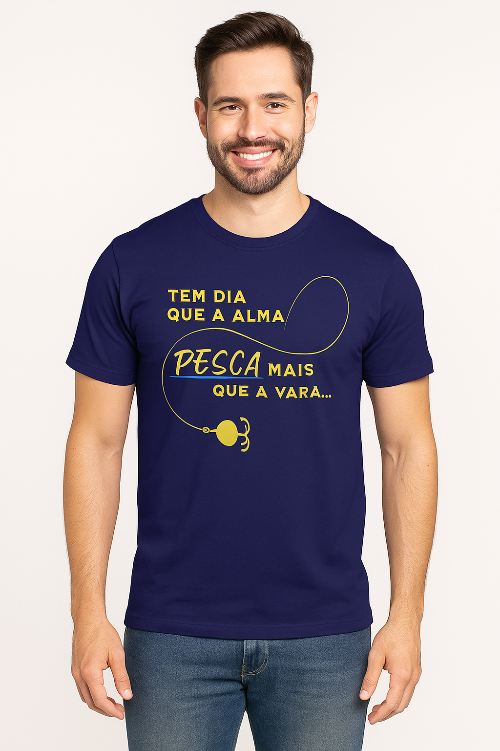 Camiseta Masculina ALMA PESCADORA – Confortável para Pescadores