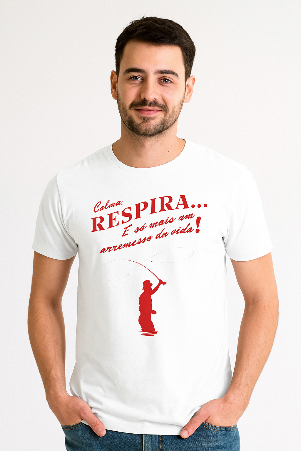 Camiseta Masculina RESPIRA – Confortável para Pescadores