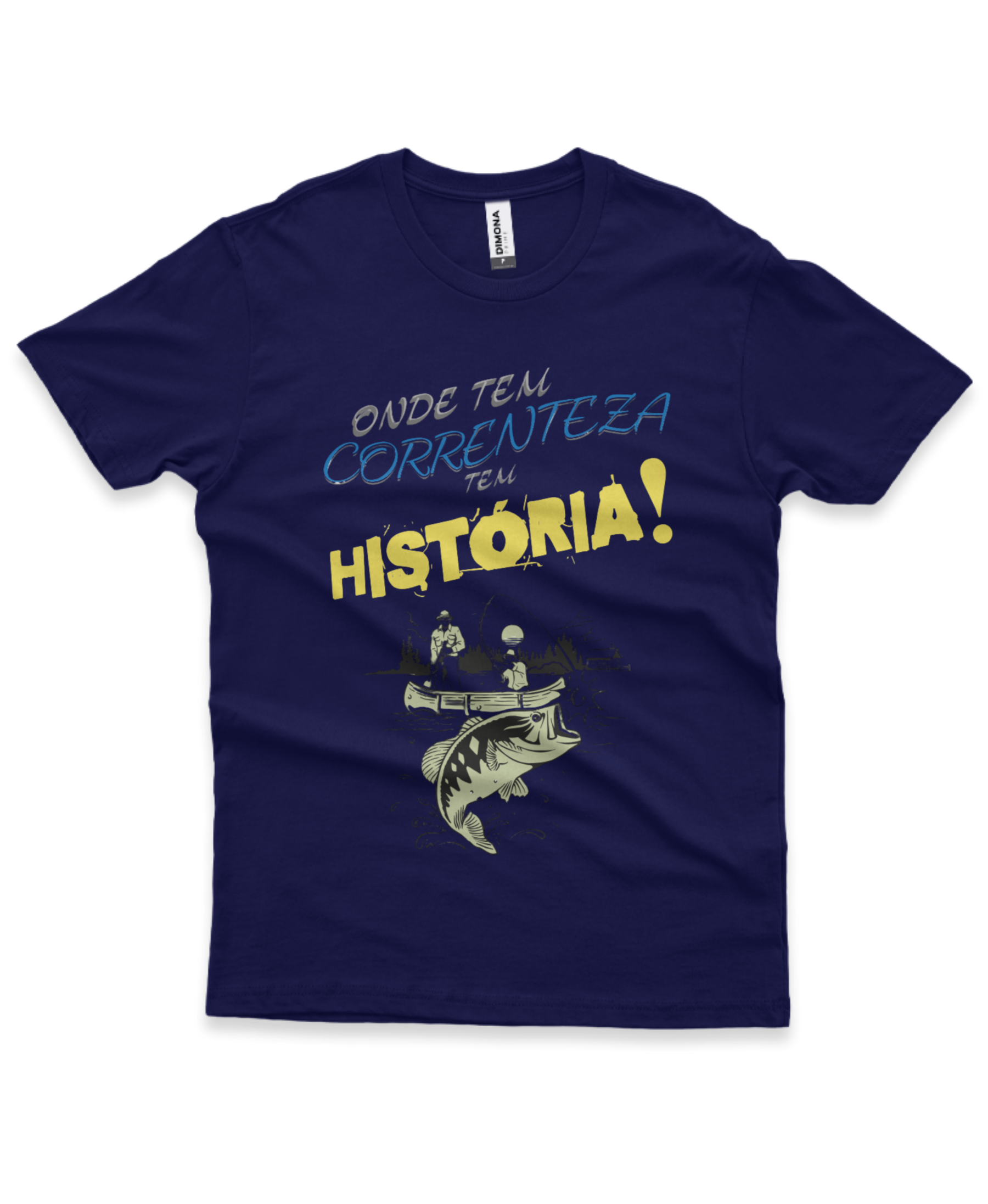 Camiseta Masculina Premium HISTÓRIA 100% Algodão – Confortável para Pescadores