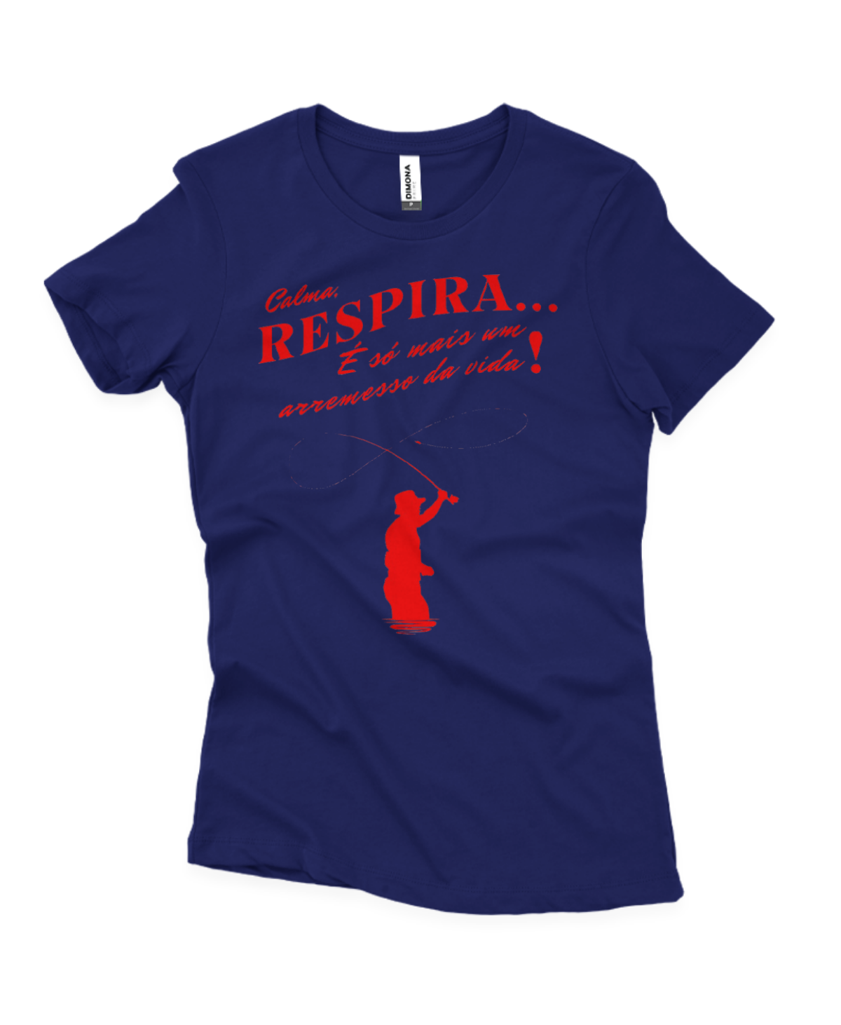 Camiseta Feminina RESPIRA – Confortável para Mulheres que Pescam
