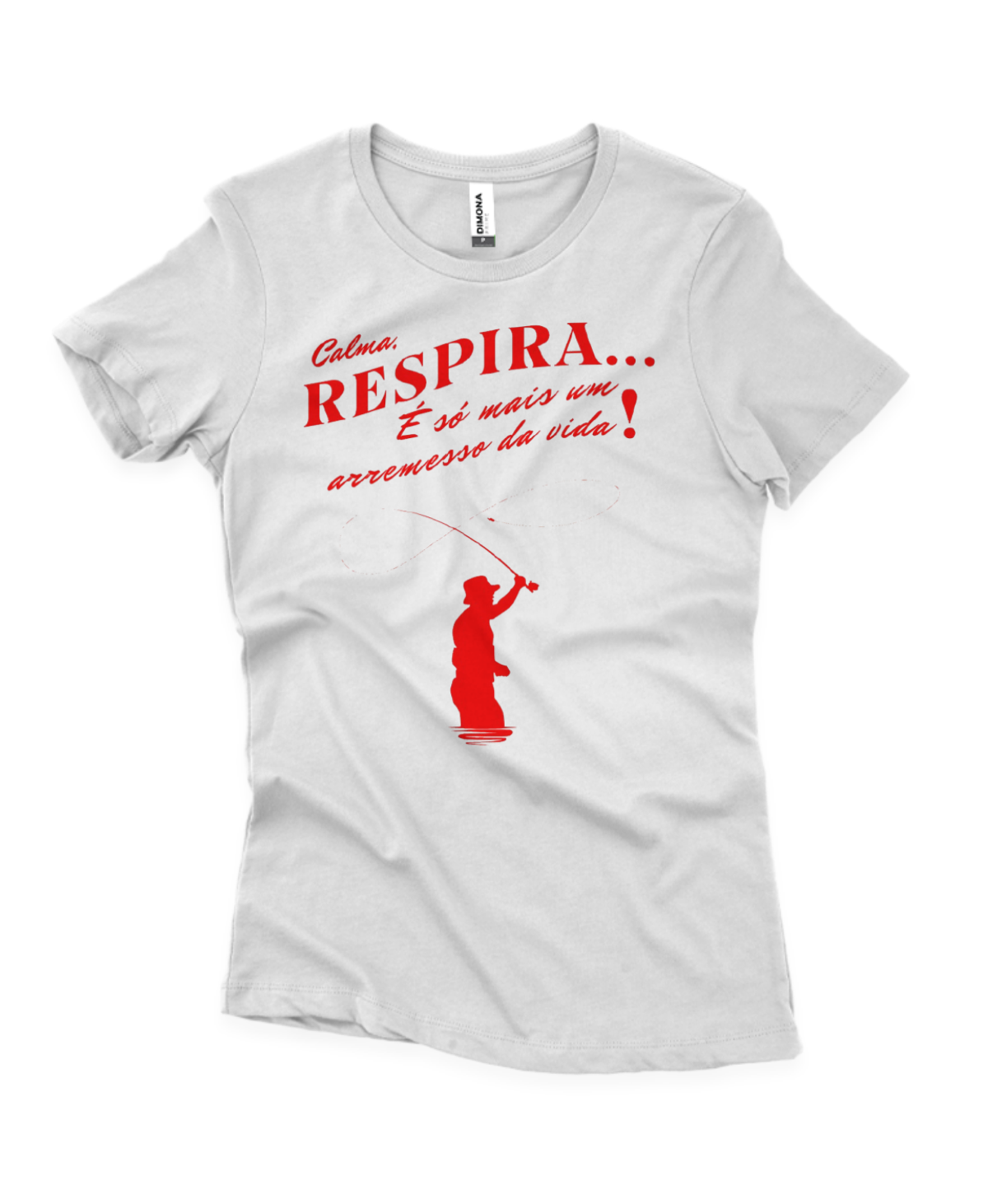 Camiseta Feminina RESPIRA – Confortável para Mulheres que Pescam
