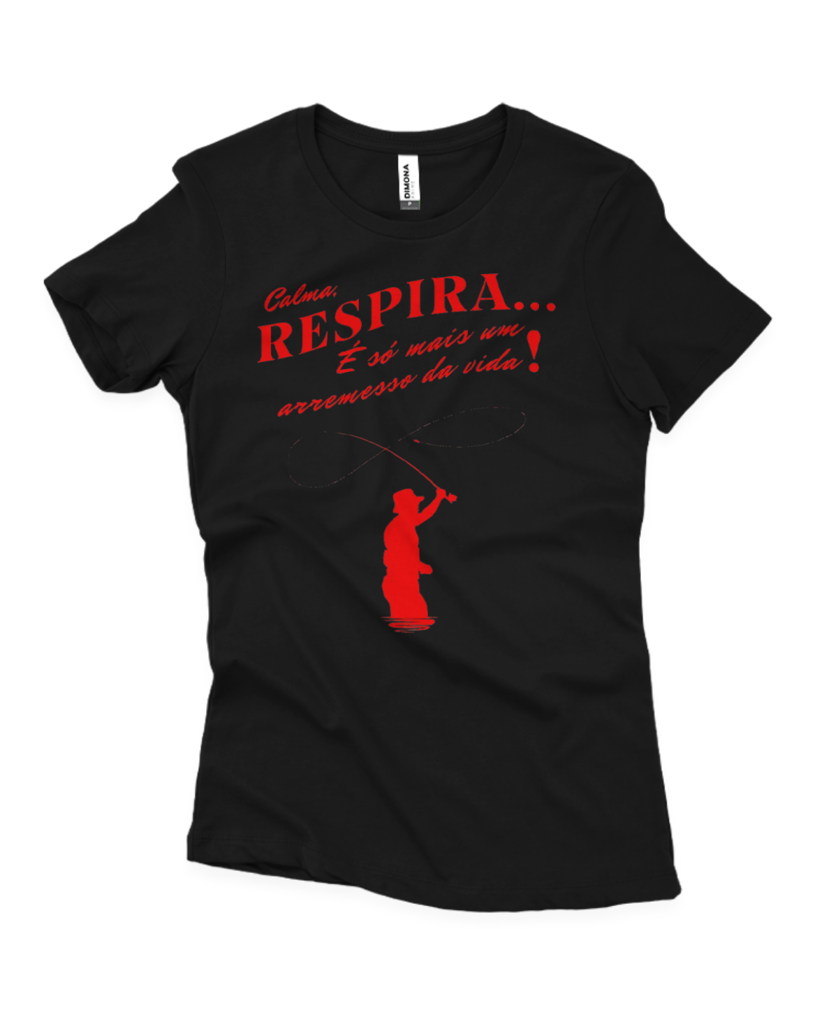 Camiseta Feminina RESPIRA – Confortável para Mulheres que Pescam