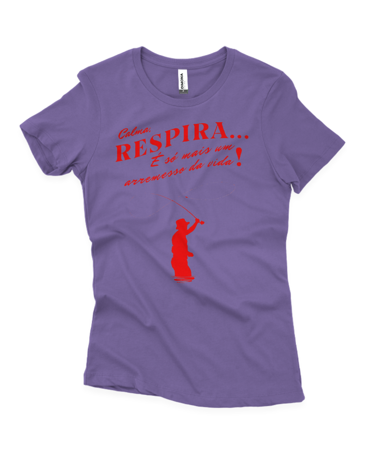 Camiseta Feminina RESPIRA – Confortável para Mulheres que Pescam